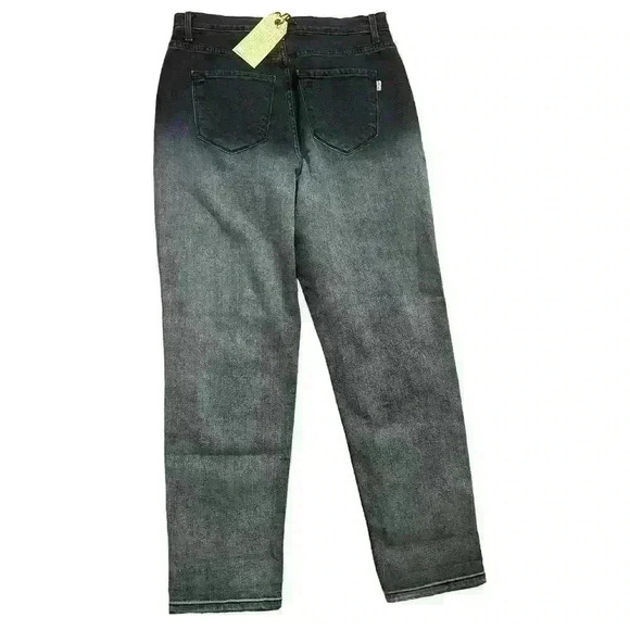 NWT Vibrant M.I.U. Gray Distressed Boyfriend Mom Jeans Size 15 / 31 Distressed - Picture 2 of 8